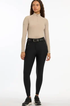 LeMieux Drytex Damen-Winterreithose, wasserdicht mit Kniebesatz*Damen Reithose Für Damen Mit Kniebesatz