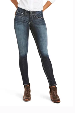 Ariat Ella R.E.A.L. Outseam Damen Skinny Jeans mit mittlerer Bundhöhe*Damen Jodhpurreithose Für Damen