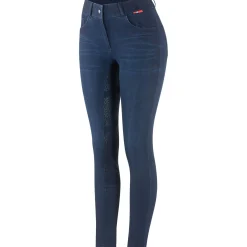 B Vertigo Elle Damen Reithose mit Vollbesatz in Jeansoptik mit Silikon Grip*Damen Reithose Für Damen Mit Vollbesatz