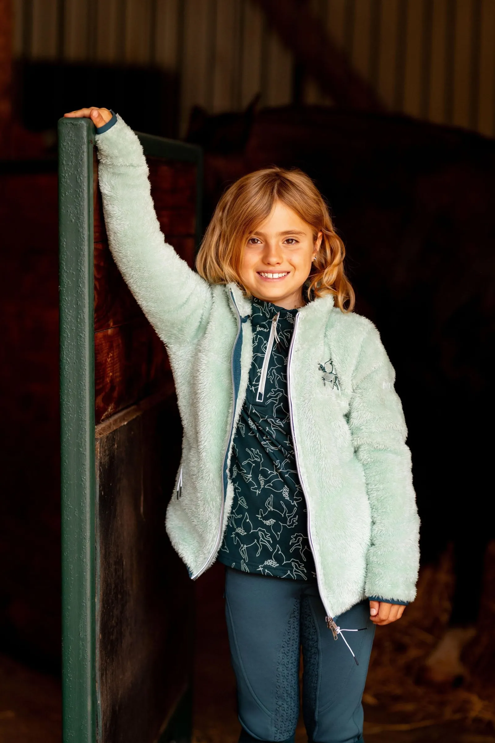 Horze Elsa Kinder Fleece-Reitjacke*Kinder Pullover & Fleecejacken Für Kinder