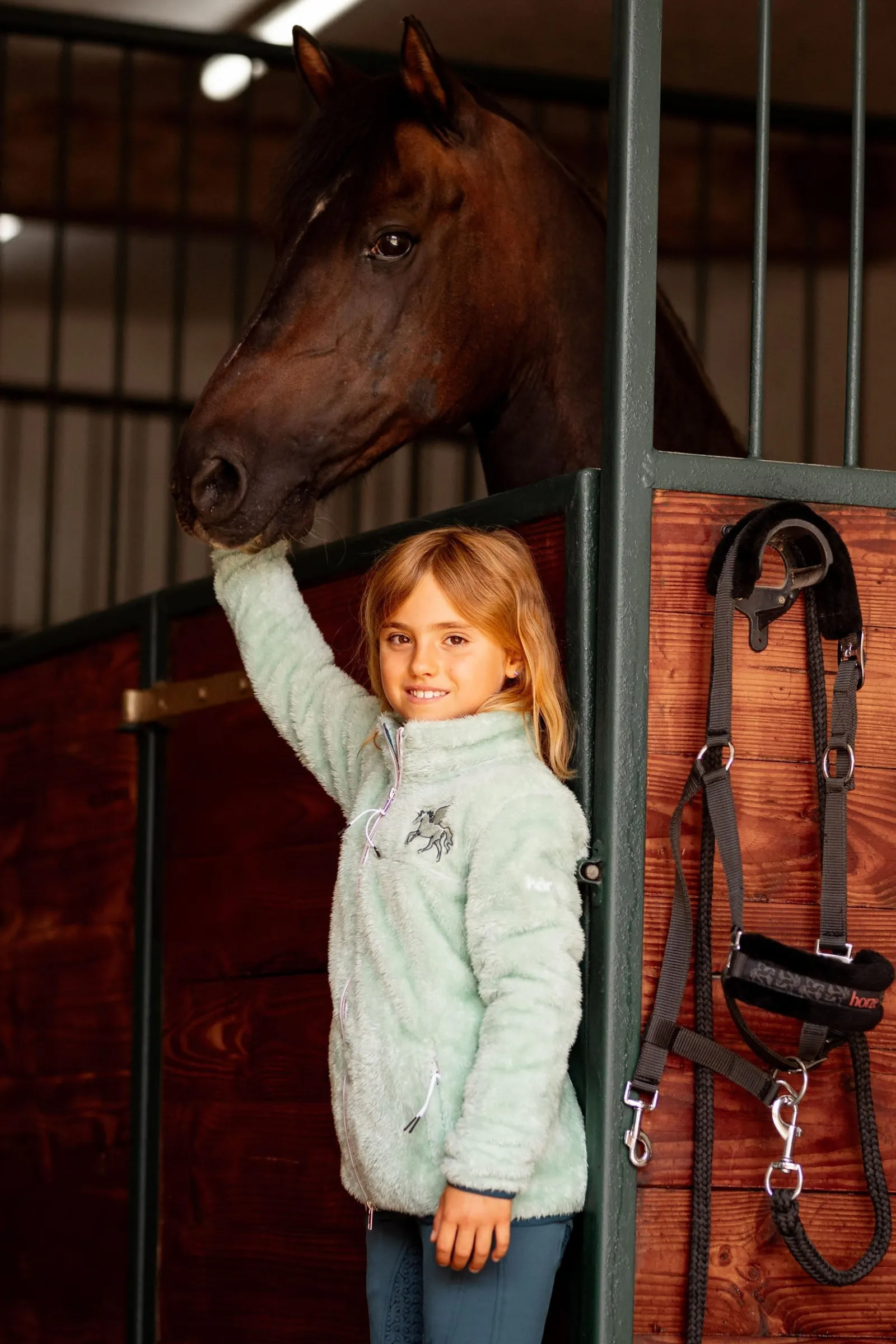 Horze Elsa Kinder Fleece-Reitjacke*Kinder Pullover & Fleecejacken Für Kinder