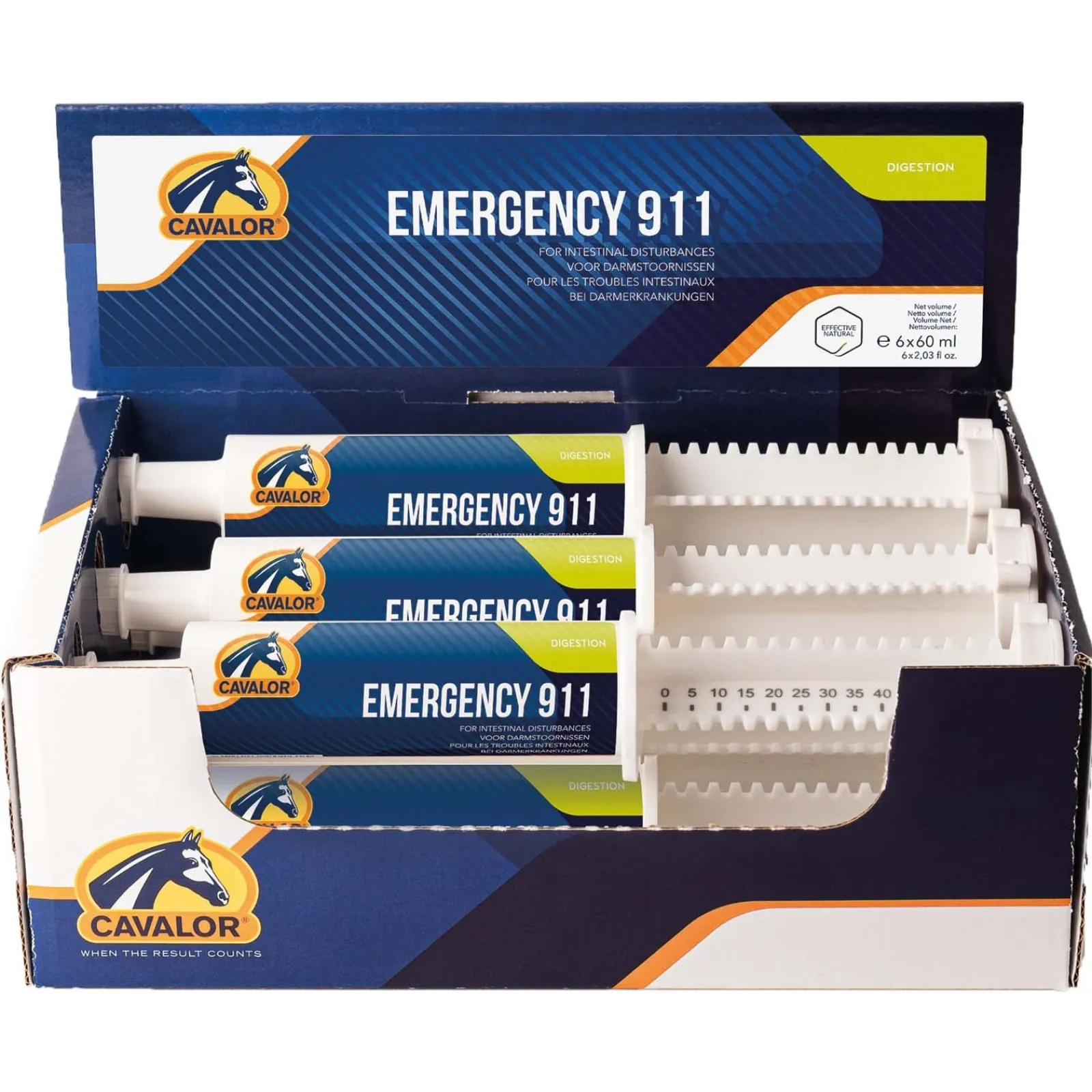 Cavalor Emergency 911 Box Paste, Verdauung, 6x60ml* Ergänzungsfuttermittel Für Pferde