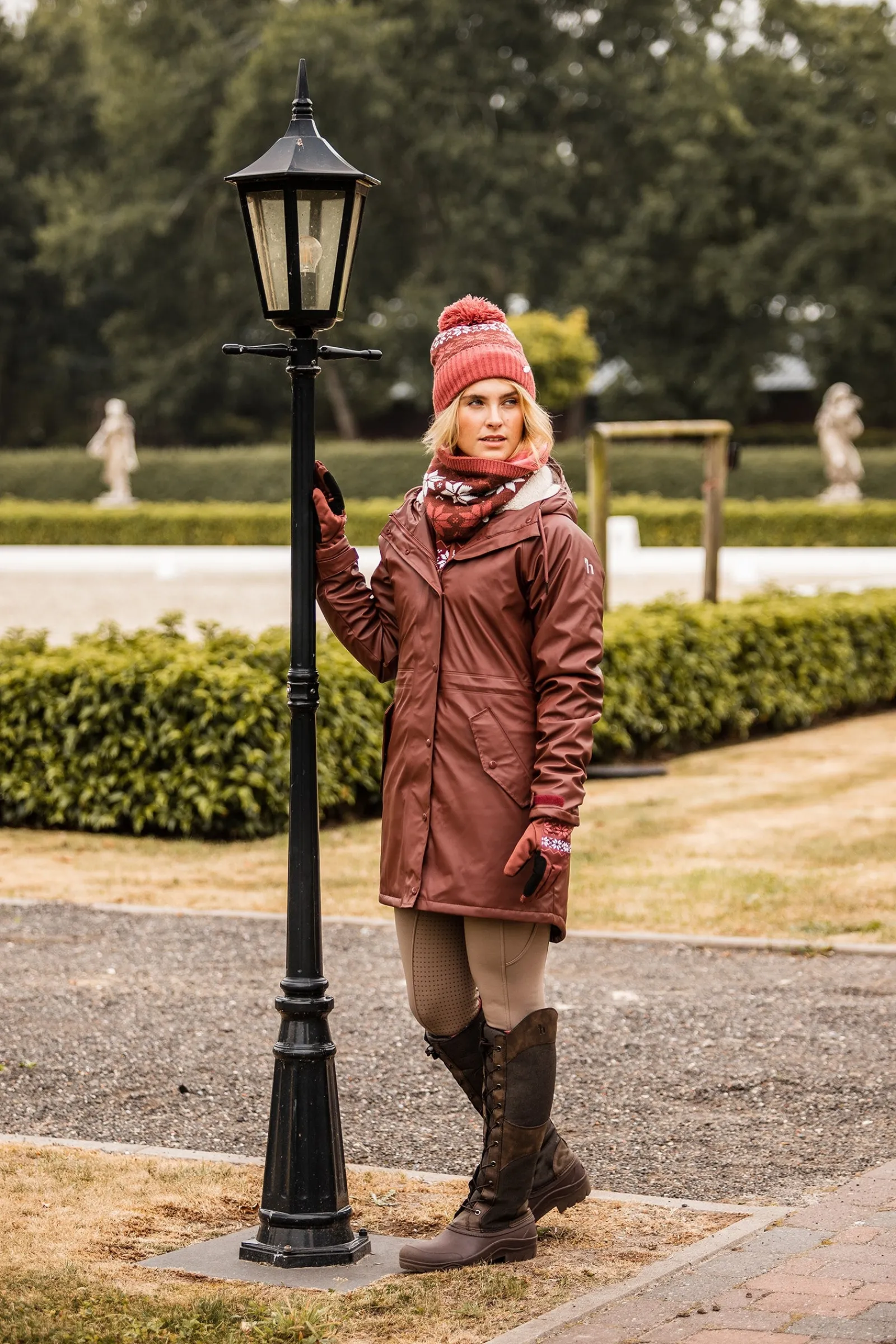 Horze Emily gestrickter Schlauchschal mit Fleecefutter* Schals