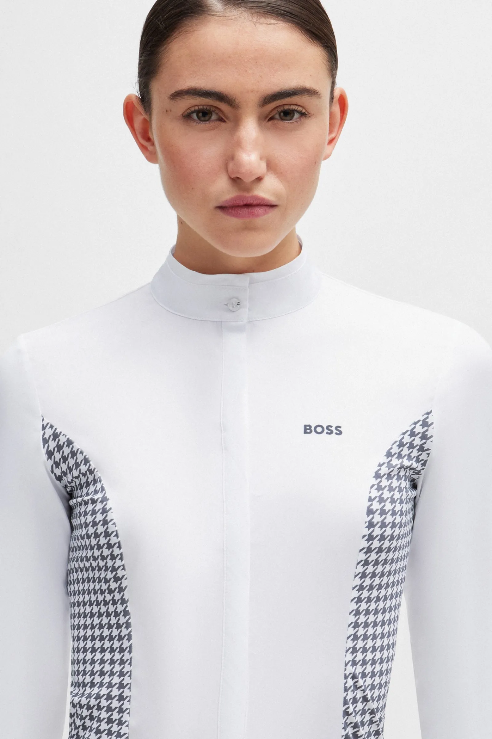 Boss Emma Turnierbluse Houndstooth*Damen Shirts & Polos Für Damen