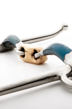 Kavalkade ergonomische Schenkeltrense, doppelt gebrochen, 14 mm* Schenkeltrensen-Gebisse