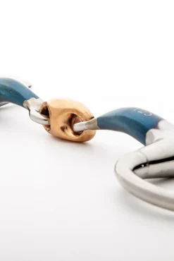 Kavalkade ergonomisches Olivenkopfgebiss, doppelt gebrochen, Lock Up, 14 mm* Olivenkopf-Gebisse