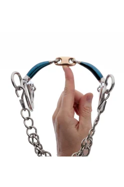 Kavalkade ergonomisches Pelhamgebiss, doppelt gebrochen mit Lock Up, kurz, 14 mm* Pelham-Gebisse