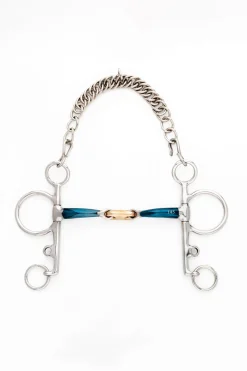 Kavalkade ergonomisches Pelhamgebiss, doppelt gebrochen, lang, 14 mm* Pelham-Gebisse
