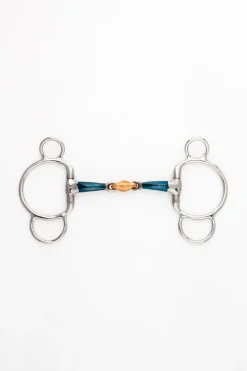 Kavalkade ergonomisches 3-Ring-Gebiss, doppelt gebrochen, Lock-Up, 14 mm* 3-Ring-Gebisse
