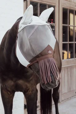 Kentucky Horsewear Fliegenmaske Classic mit Ohren und Nüsternfransen* Fliegenmasken & Fliegenfransen