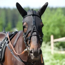 Finntack Gesichts-Haube mit Ohren* Trab- Und Rennsportausrüstung