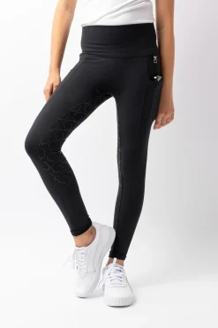 Horze Gillian Kinder Kompressionsreitleggings mit Vollbesatz*Kinder Reitleggings Für Kinder