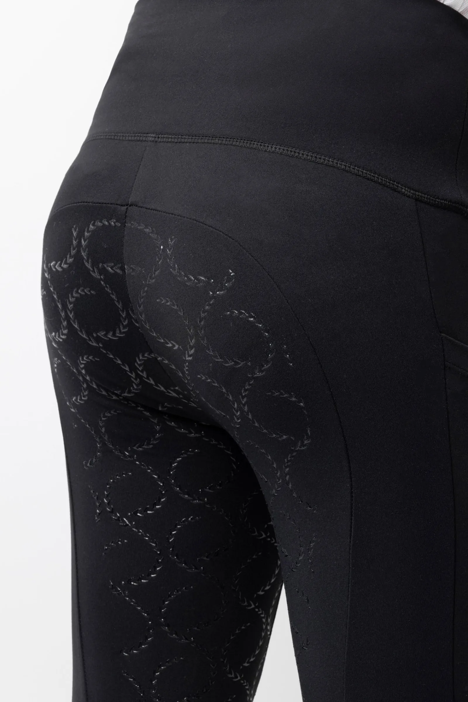 Horze Gillian Kinder Kompressionsreitleggings mit Vollbesatz*Kinder Reitleggings Für Kinder