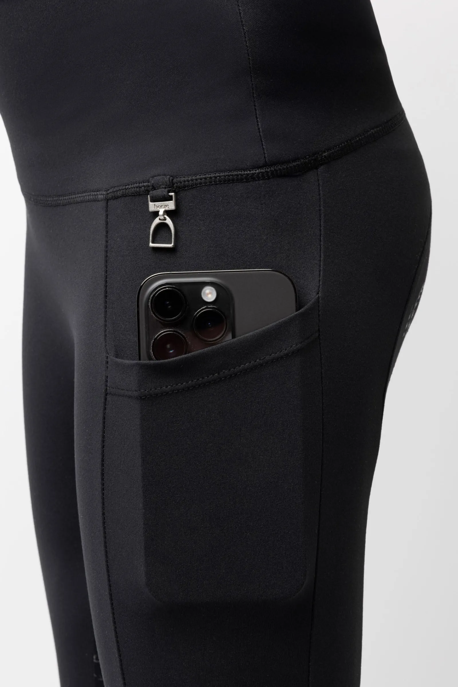 Horze Gillian Kinder Kompressionsreitleggings mit Vollbesatz*Kinder Reitleggings Für Kinder