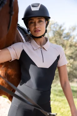B Vertigo Giselle Damen zweifarbiges Poloshirt*Damen Shirts & Polos Für Damen
