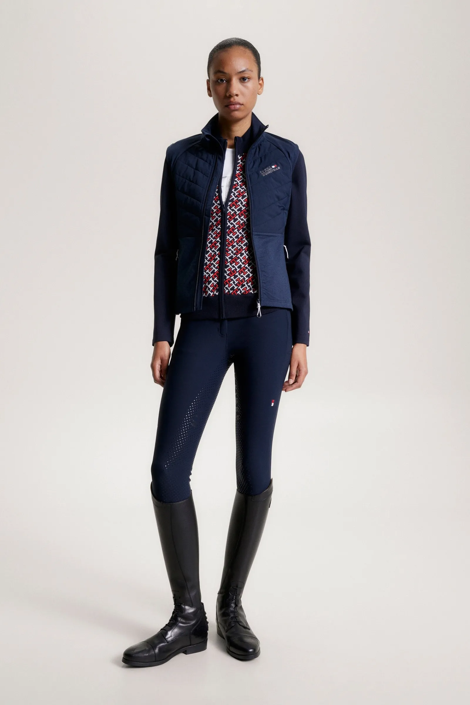 Tommy Hilfiger Equestrian Gramercy Damen isolierte Hybridweste*Damen Mäntel & Jacken Für Damen