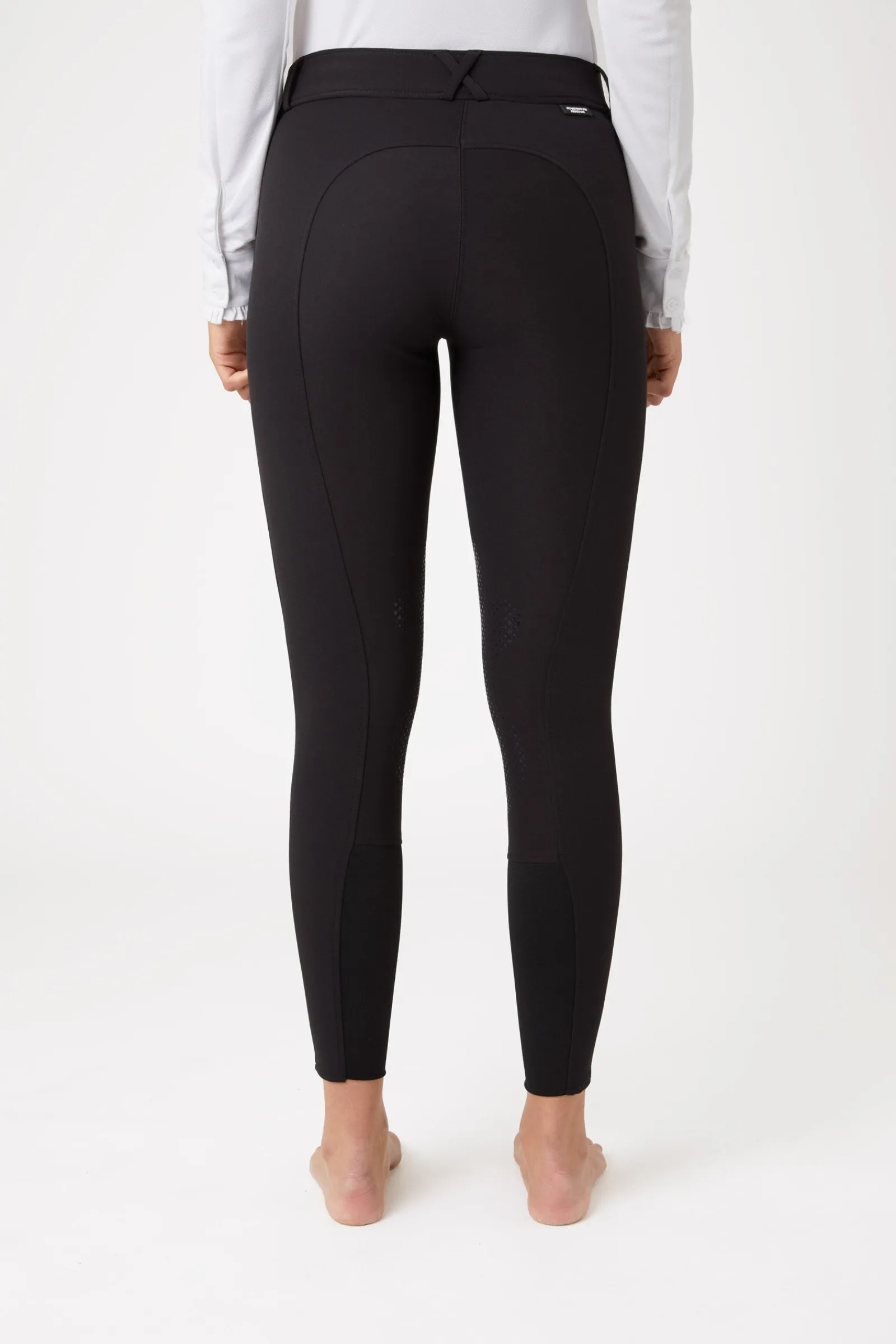 Horze Grand Prix Damenreithose mit Silikon-Kniebesatz, UPF 50+*Damen Reithose Für Damen Mit Kniebesatz