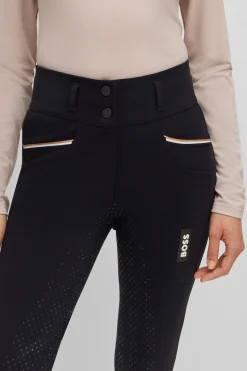 Boss Hailey Vollbesatz High Waist Sommer Reithose*Damen Reithose Für Damen Mit Vollbesatz