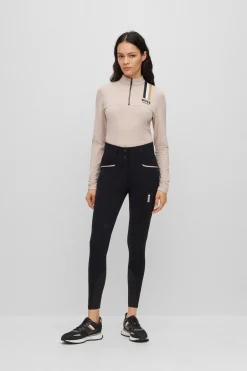 Boss Hailey Vollbesatz High Waist Sommer Reithose*Damen Reithose Für Damen Mit Vollbesatz