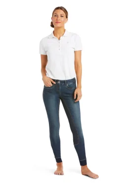 Ariat Halo Denim Damen Vollbesatzreithose*Damen Reitleggings Für Damen