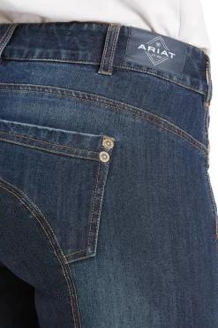 Ariat Halo Denim Damen Vollbesatzreithose*Damen Reitleggings Für Damen