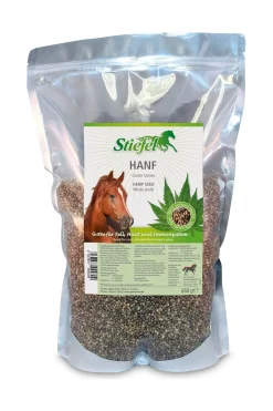 Stiefel Hanf Samen, 650g* Ergänzungsfuttermittel Für Pferde