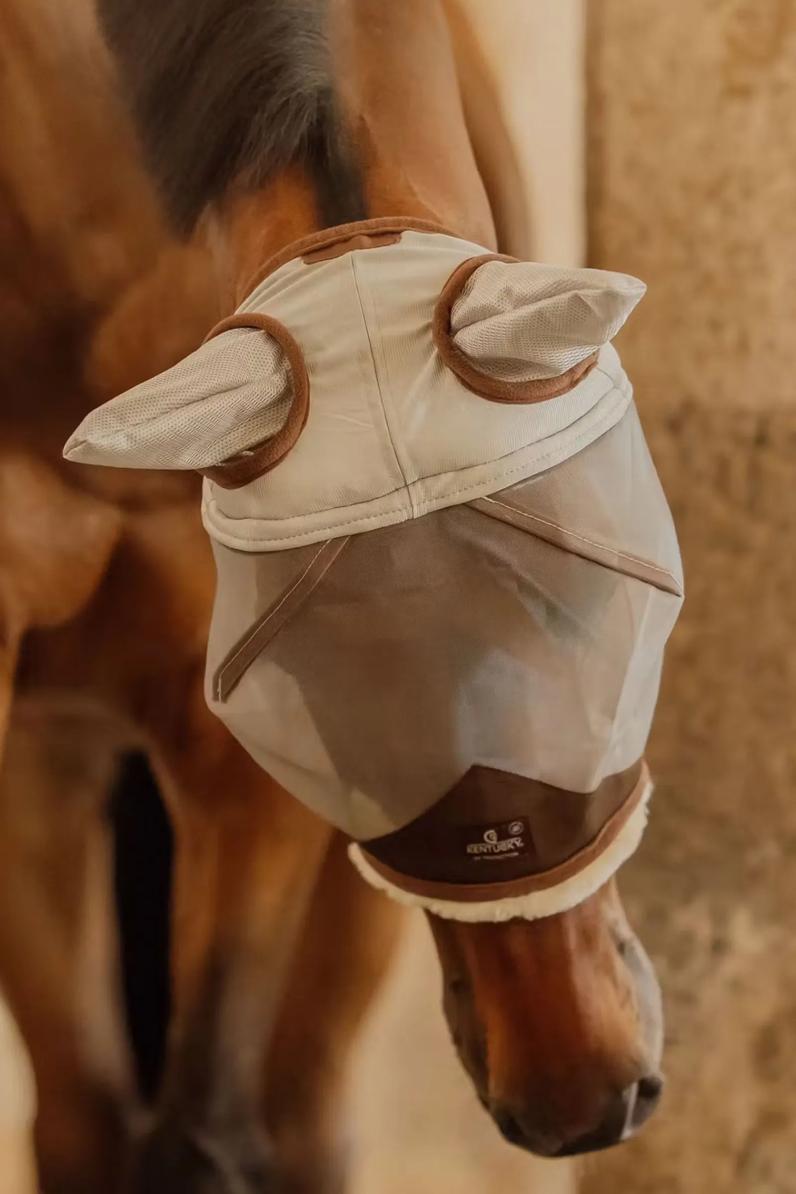 Kentucky Horsewear hautfreundliche Fliegemaske mit Ohren* Fliegenmasken & Fliegenfransen