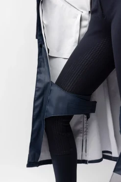 Horze Hazel Langer Damen-Regenmantel mit Schlitzen*Damen Mäntel & Jacken Für Damen