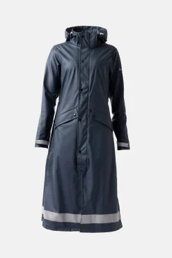 Horze Hazel Langer Damen-Regenmantel mit Schlitzen*Damen Mäntel & Jacken Für Damen
