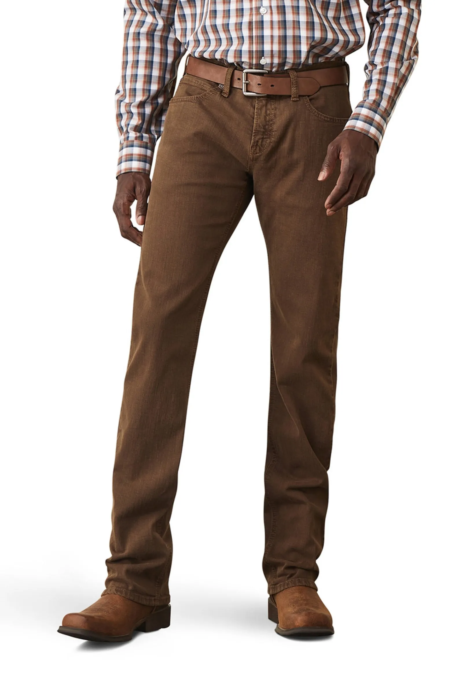 Ariat Herren M7 Str Grizzly Straight Jeans in Olivgrün*Herren Reithosen Für Herren
