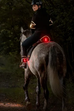Kavalkade Horselight Beinmanschetten mit weißen und roten Leuchten (2 Stück)* Reflexausrüstung