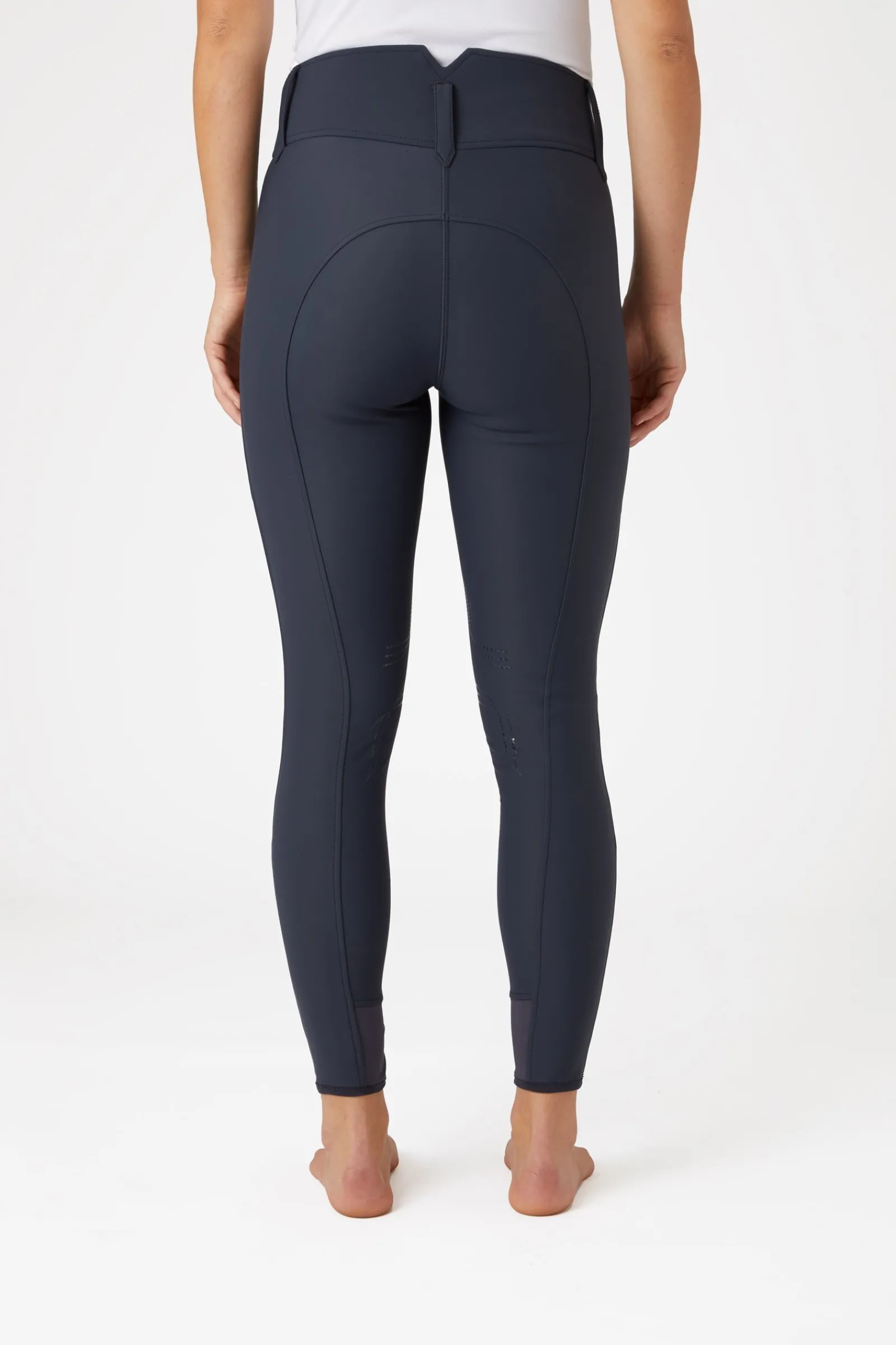Horze Indira Damen Kniebesatzreithose mit hohem Bund*Damen Reithose Für Damen Mit Kniebesatz