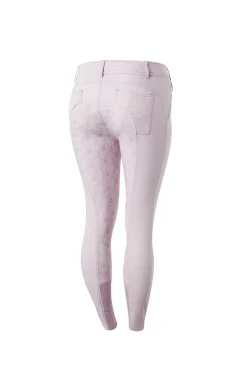 Horze Kaitlin Damen Vollbesatzreithose mit Blumendetail*Damen Reithose Für Damen Mit Vollbesatz