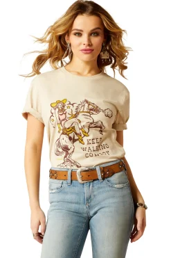Ariat Keep Walkin' Cowboy T-Shirt*Damen Shirts & Polos Für Damen