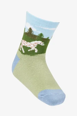 LeMieux Kinder Charakter Socken, 2er Pack* Kniestrümpfe & Reitsocken