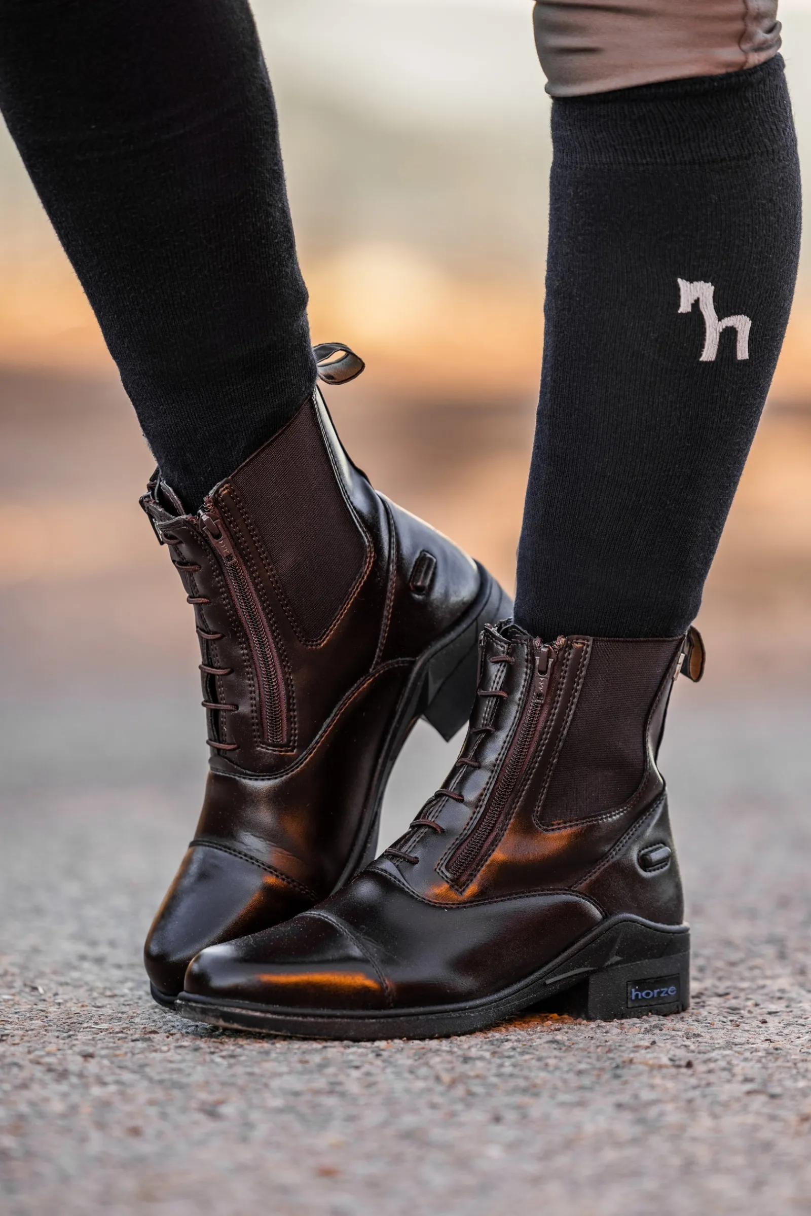 Horze Kingston Damen Reitstiefeletten mit doppeltem Reißverschluss* Reitstiefeletten