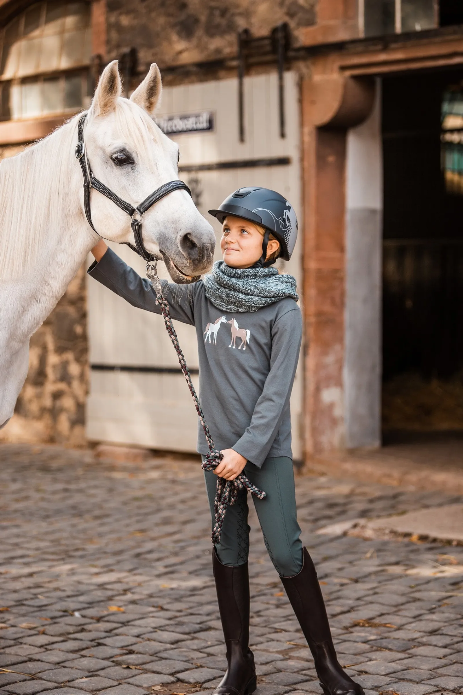 Horze Leighton Teens gestrickter Loopschal* Schals
