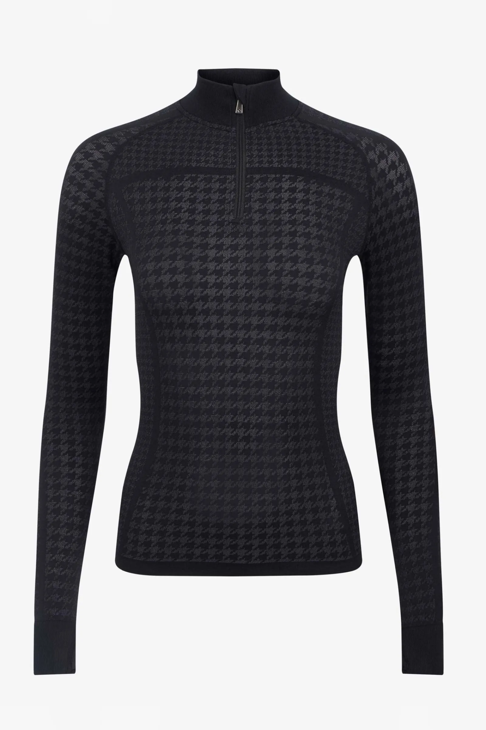 LeMieux Aspen Houndstooth Top with Quarter Zip*Damen Shirts & Polos Für Damen