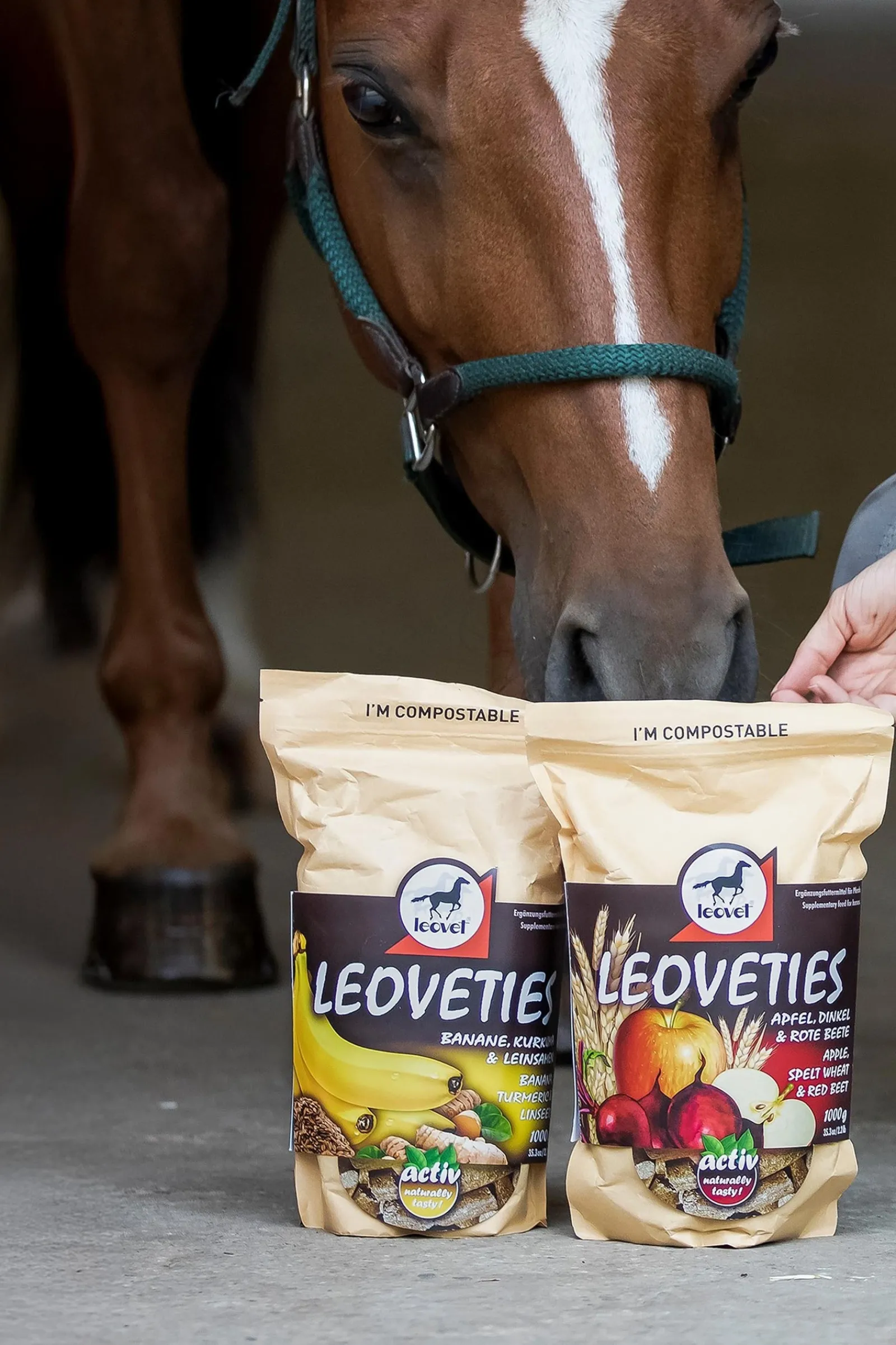 Leovet ies Banane, Kurkuma, Leinsamen, 1 Kg* Pferdeleckerlis
