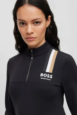 Boss Lia Signature Stripe Damen Trainingsshirt*Damen Shirts & Polos Für Damen