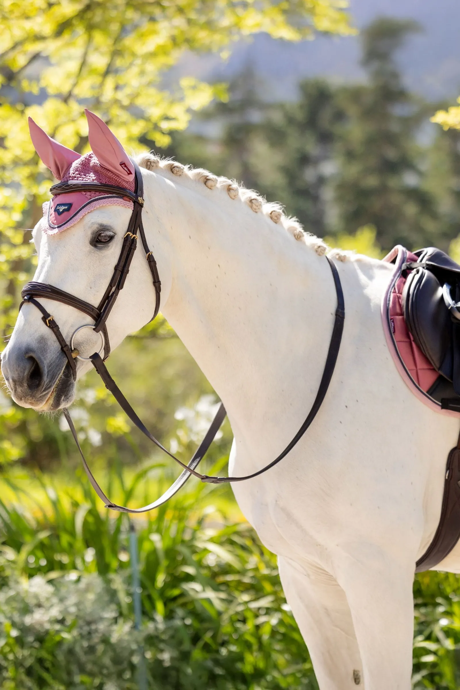LeMieux Loire Satin Fliegenhaube* Ohrenhauben|Ohrenhauben
