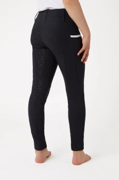 Horze Lucinda Kinder Reitleggings mit Silikonvollbesatz und hohem Bund*Kinder Reitleggings Für Kinder