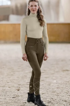 ELT Mathilda Glam Damen High-Waist Reithose*Damen Reithose Für Damen Mit Vollbesatz