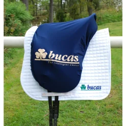 Bucas Max Sattelüberzug, geformt, marine/ Logo* Sättel