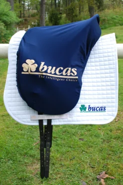 Bucas Max Sattelüberzug, geformt, marine/ Logo* Sättel