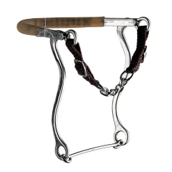 Sprenger Mechanisches Hackamore mit Kinnkette und Edelstahl-Seitenteilen, 31cm* Hackamores