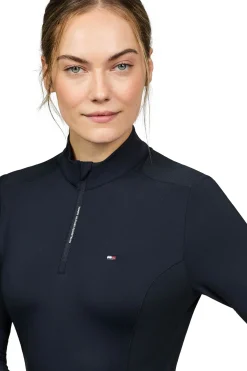 Tommy Hilfiger Equestrian Milo Women´s 1/4 zip Baselayer*Damen Shirts & Polos Für Damen