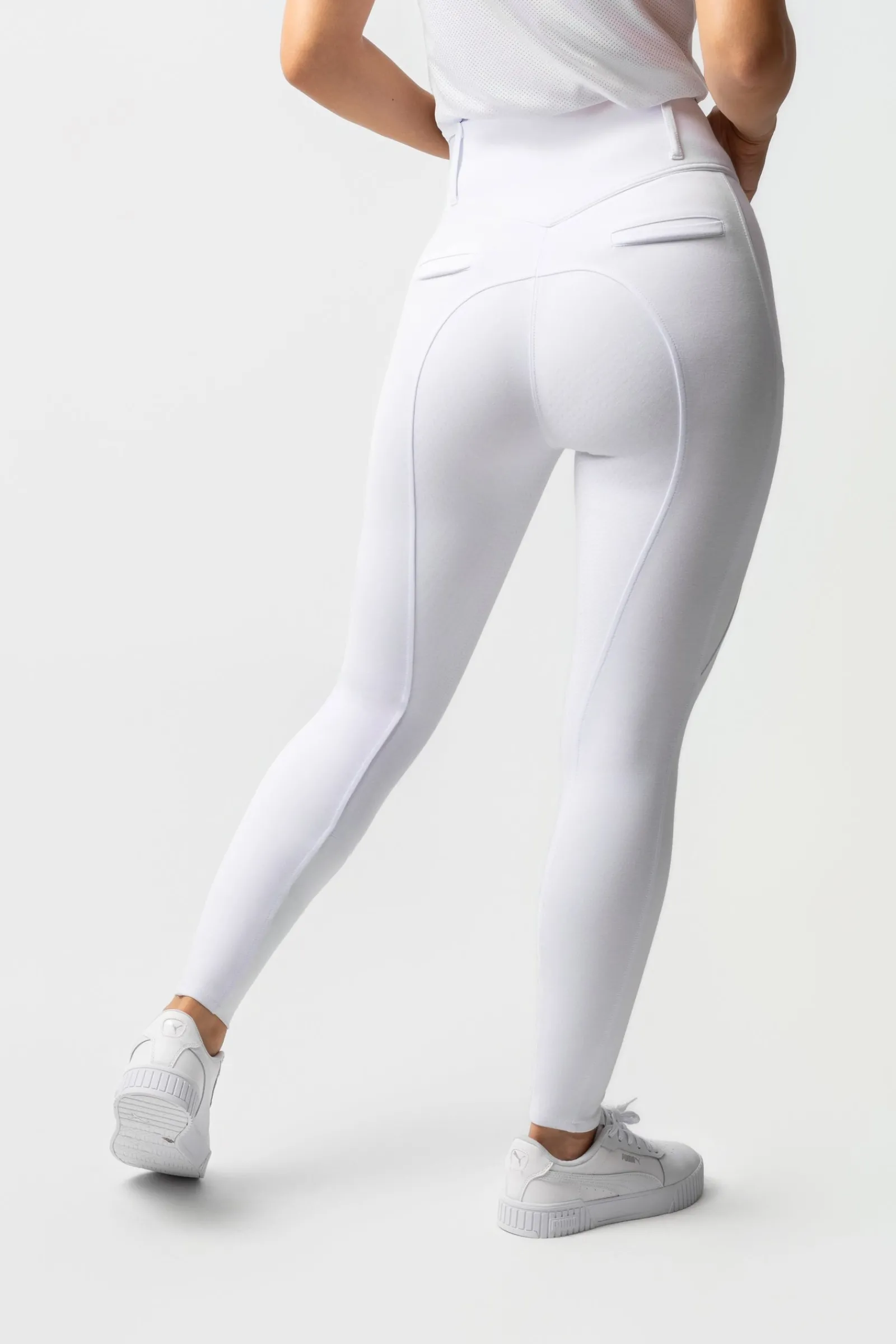 Horze Mira Damen Reithose mit Vollbesatz und hohem Bund*Damen Reithose Für Damen Mit Vollbesatz