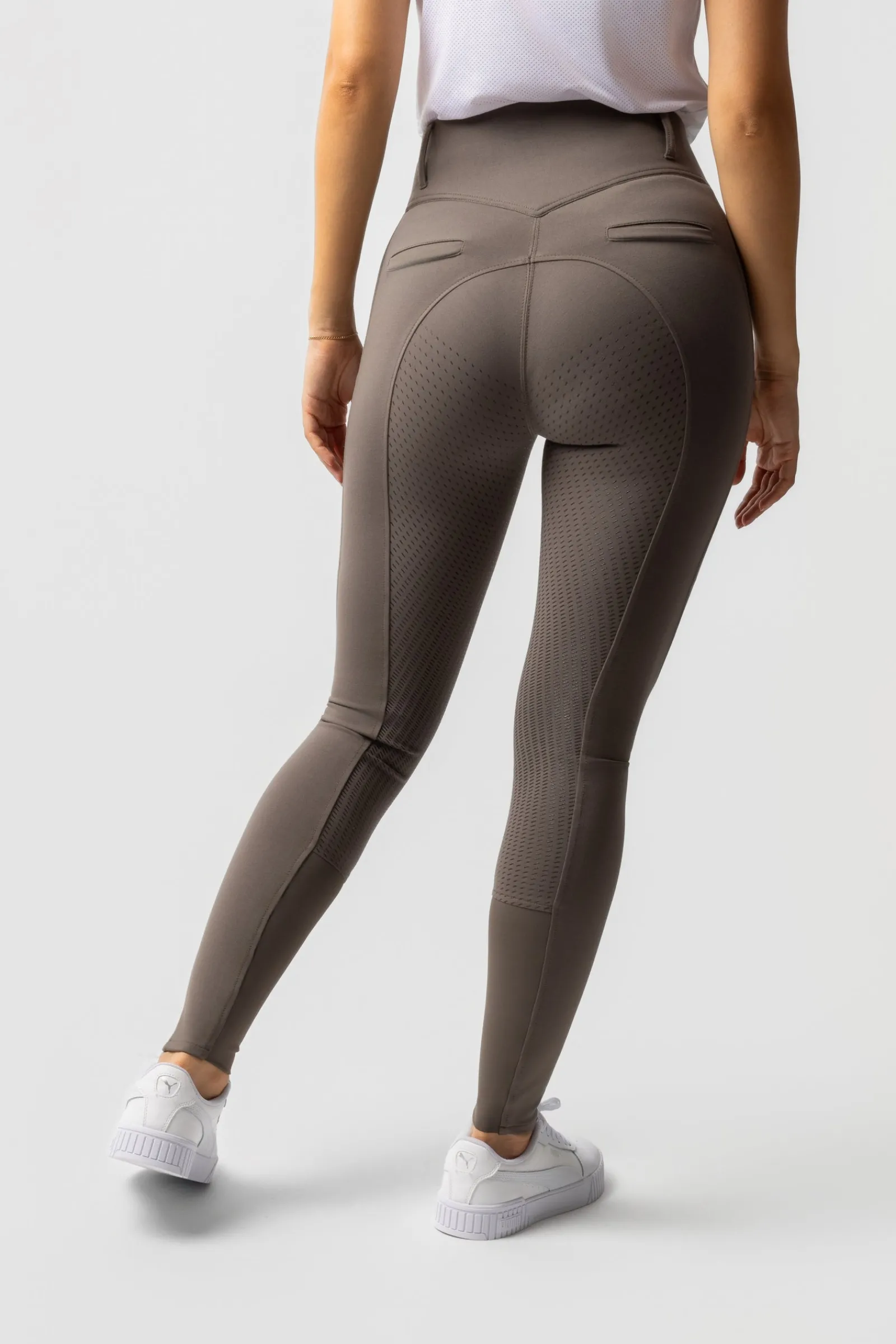 Horze Mira Damen Reithose mit Vollbesatz und hohem Bund*Damen Reithose Für Damen Mit Vollbesatz