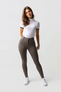 Horze Mira Damen Reithose mit Vollbesatz und hohem Bund*Damen Reithose Für Damen Mit Vollbesatz